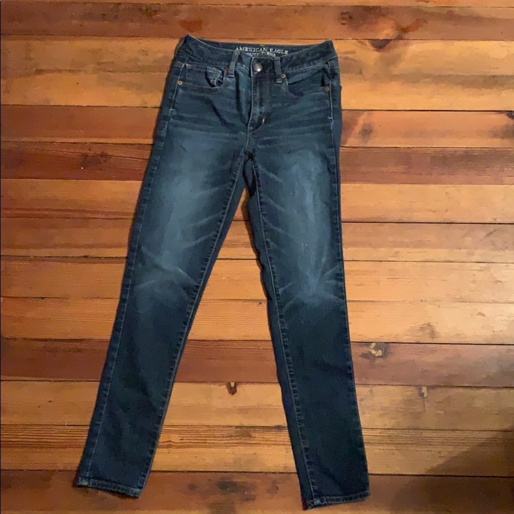 High rise skinny jeans